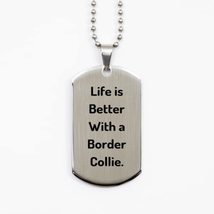 Border Collie Dog for Friends, Life is Better with a Border Collie, Insp... - $19.55