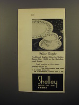 1953 Shelley Wine Grape China Advertisement - £14.78 GBP