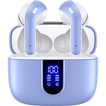 Bluetooth Headphones True Wireless Earbuds 60H Playback Led Power Displa... - £51.12 GBP