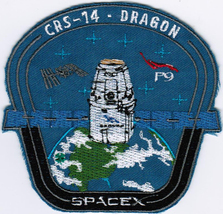 Expedition 55 Dragon SPX-14 Spacex International Space Badge Embroidered... - $19.99+