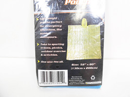 Poncho Emergency Weather Rain  Waterproof Survival Ponchos Size 52"x80" Hiking - £5.60 GBP