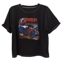 Shein T-shirt Women&#39;s Large Harley Davidson Motorcycles America Landmark... - £11.48 GBP