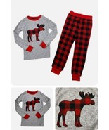 Eddie Bauer ~ Unisex ~ Plaid Buffalo Check Fleece ~ 2 Piece Pajama Set ~... - $18.70