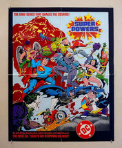 1984 Kirby JLA Superpowers poster 1: Batman,Wonder Woman, Superman,Green... - $79.19
