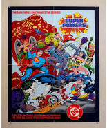 1984 Kirby JLA Superpowers poster 1: Batman,Wonder Woman, Superman,Green... - £62.27 GBP