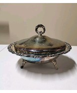 Vintage Oneida Silver Plate Casserole Footed Serving Dish w/Pyrex Insert... - $665.24 MXN