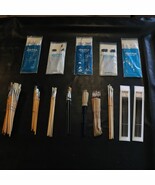 Lot of Vintage Artist Paint Brushes Assorted Sizes Lengths Brands Mostly... - $128.00 CAD