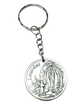Keyring Protection Virgin Mary Token &amp; Prayer Our Lady of Lourdes Blessed - £10.91 GBP