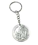 Keyring Protection Virgin Mary Token &amp; Prayer Our Lady of Lourdes Blessed - £10.71 GBP
