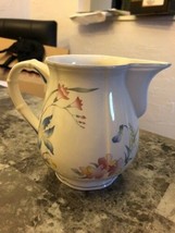 Villeroy And Boch Riviera 16 Ounce Pitcher 4 3/4 Inches Tall Excellent Condition - £23.72 GBP