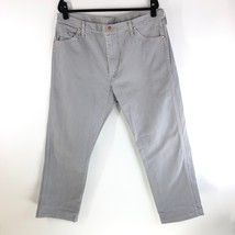 Wrangler Mens Jeans Straight Leg Gray 100% Cotton 38x30 - $14.49