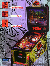 Jurassic Park The Lost World Pinball FLYER Original NOS 1997 Promo Artwork Sheet - $15.30