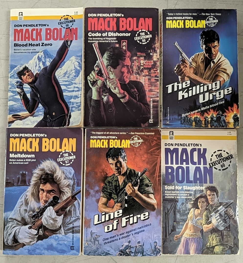 Don Pendleton Mack Bolan Blood Heat Zero Code Of Dishonor The Killing Ur... - £12.59 GBP