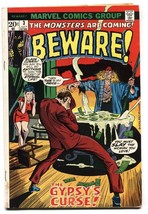 Beware #3-VOODOO COVER-MARVEL-1973-HORROR - £22.64 GBP