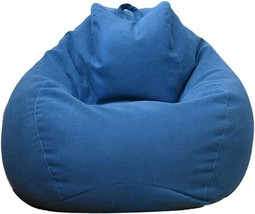 Without Filler, Memory Foam Beanbag Replacement Cover For Adults, Cotton Linen. - £33.52 GBP