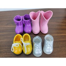 Doll Shoes Boots Set 6 Pr Accessories Footwear Fits American Girl &amp; 18” ... - $10.52