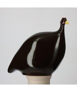 Les Ceramiques de Lussan Small Ceramic Guinea Fowl - Solid Black - €157,71 EUR