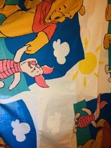Disney Winnie The Pooh Fabric Twin Size 66 X 88” Quilting Craft  - $55.83