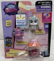 LPS Littlest Pet Shop Toy # 337 And #338 Pets In the City Frog &amp; Rabbit Hasbro - £4.73 GBP