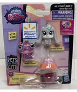 LPS Littlest Pet Shop Toy # 337 And #338 Pets In the City Frog &amp; Rabbit ... - $112.33 MXN