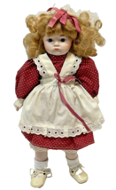 Vintage Price Products Porcelain and Fabric Doll With Dress Shoes 15 Inches - £14.76 GBP