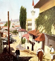 Sarajevo Assassination Archduke Ferdinand Location WW1 Color Print 1917 ... - £27.51 GBP