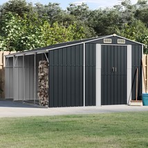  Garden Shed Anthracite Galvanized steel, Polypropylene Large - €1.260,65 EUR