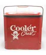 Vintage Lovell Manufacturing Company 1957 Red Eskimo Coolér Chest - $340.37