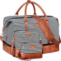 21&quot; Weekender Travel Bag, Travel Duffle Bag with Shoe Compartment - £57.72 GBP