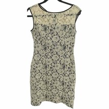 Lauren Ralph Lauren women 8 All Over Lace cream Sheath zip Dress - £11.81 GBP