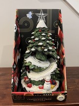 2017 FAO Schwarz LED Ceramic Christmas Tree Lighted Animated Battery Working - £54.11 GBP