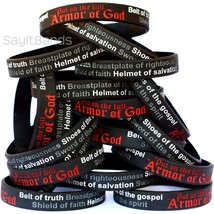20 Armor of God Wristbands - Ephesians 6:11 Bracelets - Religious Jewelr... - £15.68 GBP