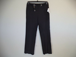 Women&#39;s Black Larry Levine Stretch Dress Pant. Size 10. 63% Polyester/ 33% Rayon - £23.74 GBP