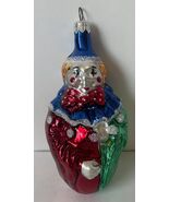 Vintage Clown Ornament Christmas Blown Glass - $17.99