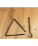 Large Western Dinner Triangle Calling Bell Rustic Decor Chuck Wagon Hand... - $24.99