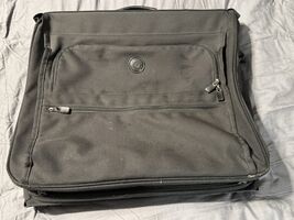 Vintage Samsonite Ultralite 2 Garment Bag w Built-In Luggage Cart Foldable - $49.95
