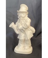 Ceramic Bisque Figurine ‘Ready to Paint’ Street Musician Playing Instrument - $19.60