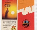 Western Airlines 1976 Ticket Jacket Fiftieth Anniversary Seal  - $17.82