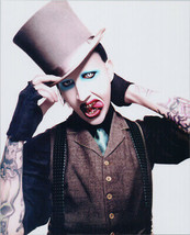 Marilyn Manson 8x10 publicity portrait in top hat - £7.42 GBP