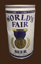 Old Vintage Worlds Fair Beer Can Metal Sign 8x12in  Mancave Garage 38 - $24.74
