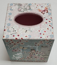 Punch Studio Vintage 43613 Tissue Box Cover Holder Japanese Garden Pink ... - $24.90