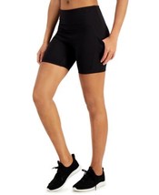 allbrand365 designer Womens Activewear High-Rise Bike Shorts, Large, Noir - $29.21