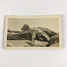 Vintage 1933 Photograph Giant T-Rex Dinosaur at Worlds Fair in Chicago - £13.60 GBP