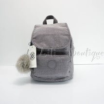 NWT New Kipling KI1659 Marigold Small Backpack Polyamide Grey Etched Silver $119 - $88.95