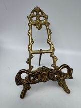 Vintage Brass Andrea by Sadek Tabletop Easel Book Photo Stand 6.5" Tall - $22.95