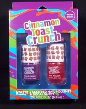 Cinnamon Toast Crunch scented nail polish 2 pack plus decal sheet NEW 2023 - £8.75 GBP