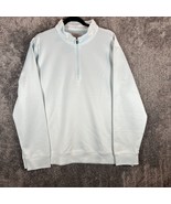 Hickey Freeman Sweater Mens XXL 1/4 Zip Long Sleeve Light Blue Golfing C... - £6.55 GBP