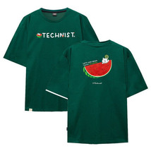 TECHNIST Unisex Badminton T-Shirt Overfit Casual Tee Green Asia-Fit NWT ... - £35.10 GBP