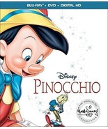 Pinocchio Blu-Ray + DVD Set +Slip Cover Walt Disney Signature Series Ful... - $9.49