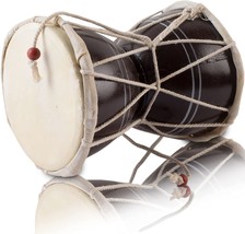 Handmade Classical Indian Folk Dumroo Damroo Damaru Hand Drum Set Percussion - £35.84 GBP